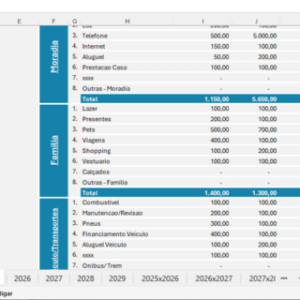 Planilha de Gastos Mensais - Imagem 3