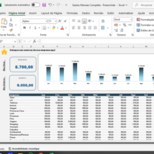 Planilha de Gastos Mensais Completa - Imagem 3